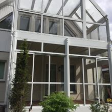 Original HENKEL Alusysteme ® GmbH - Anbaubalkon mit zwei kalten Wintergärten
